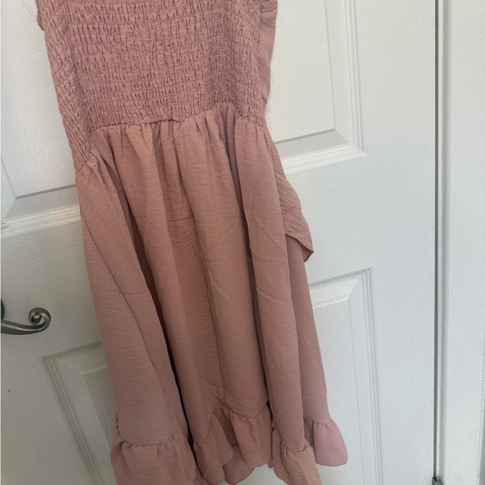 Chic Mauve Ruffle Maxi Dress - Picture 6 of 6